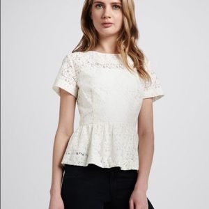 👨🏾‍🎨👨🏻‍🎨French Connection Mykas peplum top